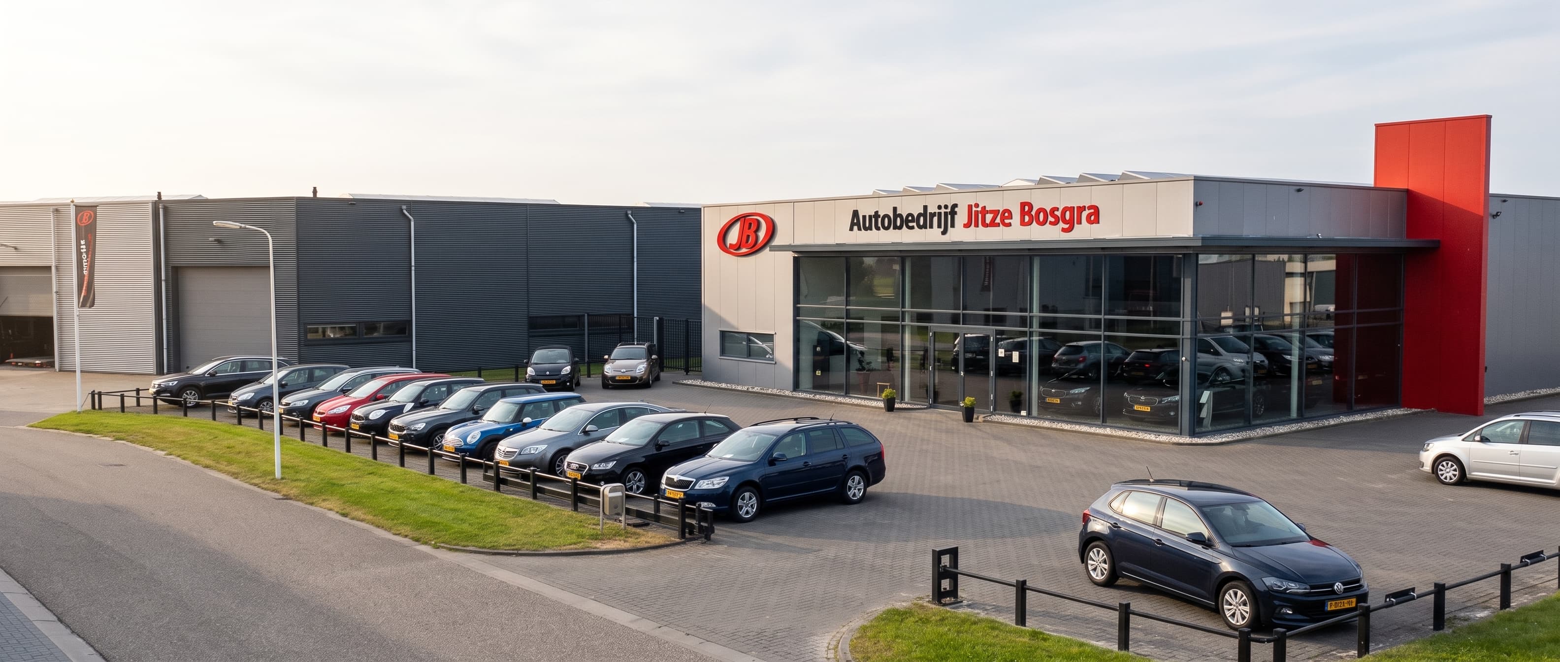 Het pand van Autobedrijf Jitze Bosgra in Gorredijk